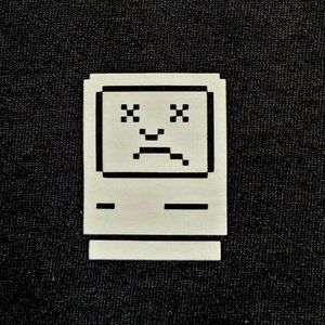 Sad MAC Computer Macintosh Icon Funny T-shirt Tee Retro Gift New MAC OS
